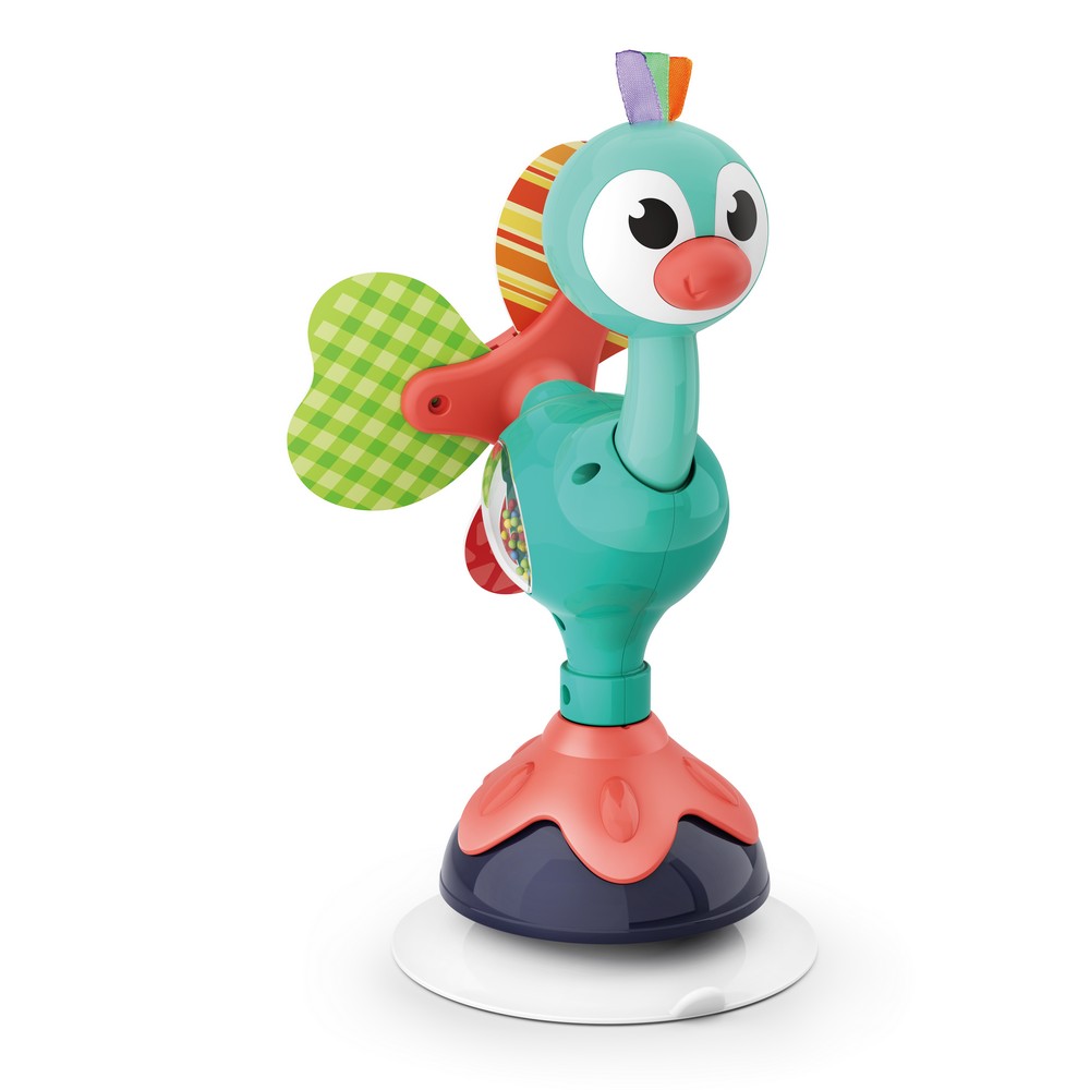 BoJungle Playtime Suction Toy Gioco Ventosa Pavone Silicone