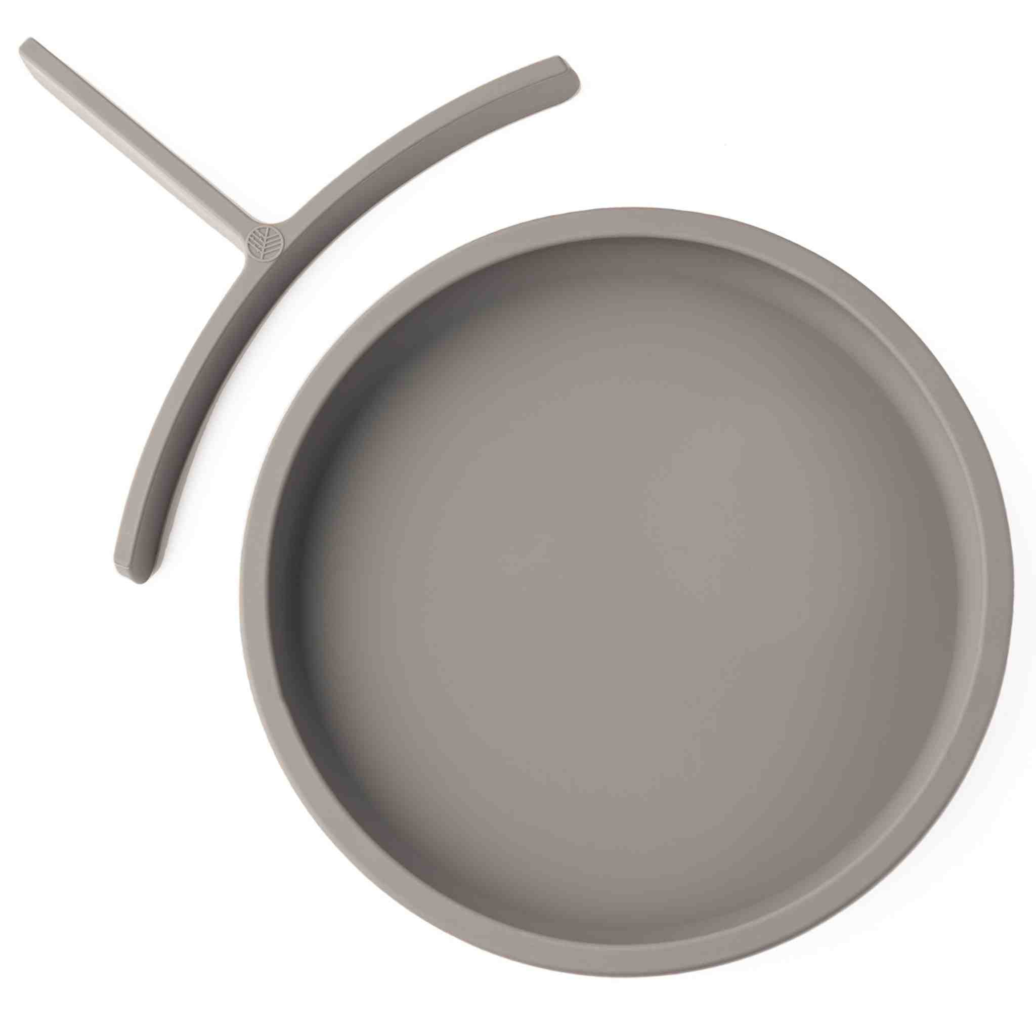 Eco Rascals Silicone Divider Plates piatto argento con divisore