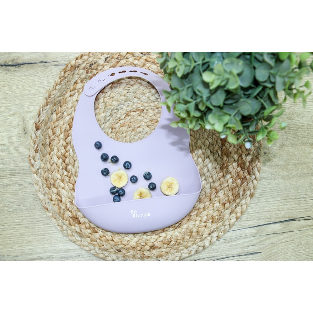 Bo Jungle Bavaglino Silicone Rosa con Tasca