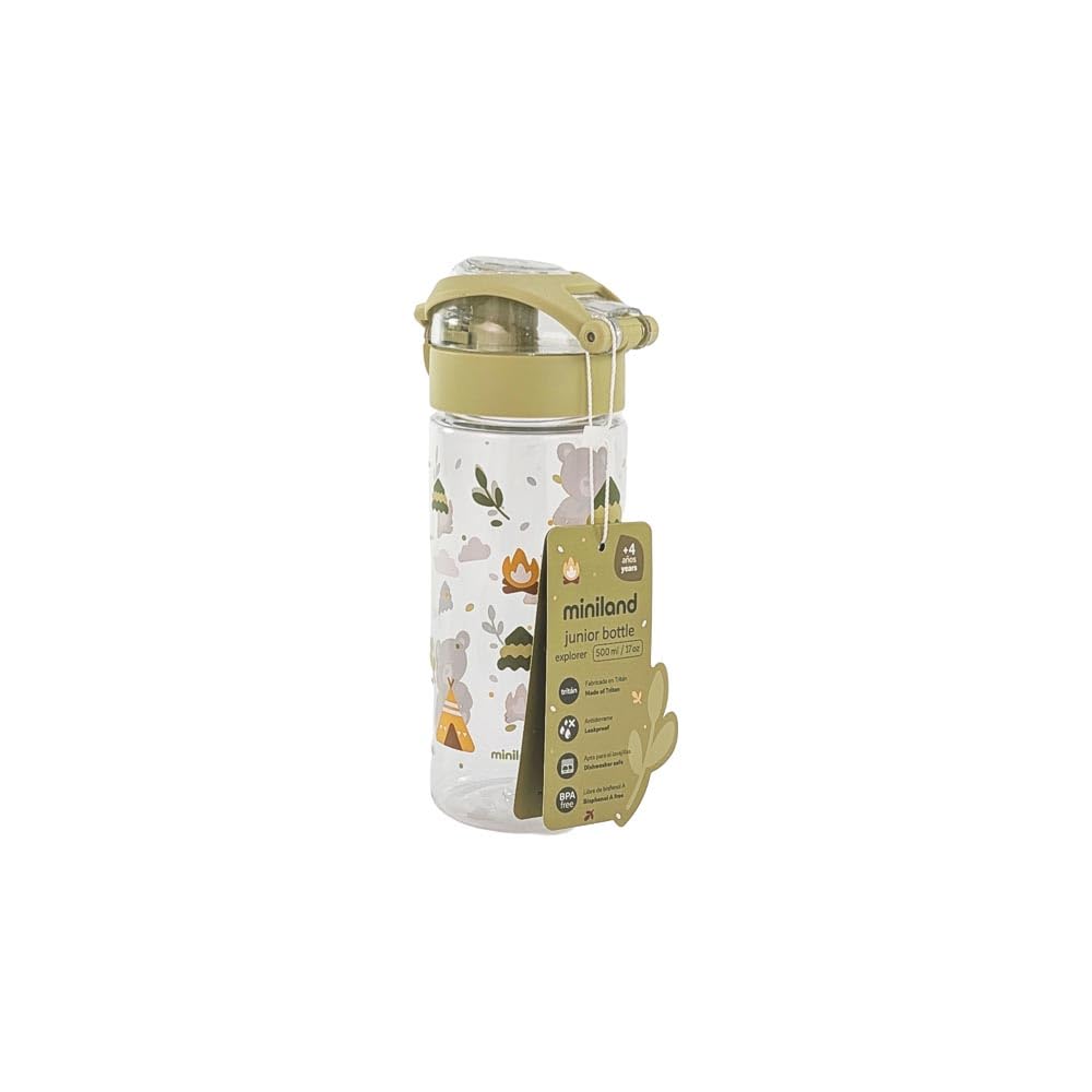 Miniland Junior Bottle Explorer Bottiglia Tritan 500 ml Scuola