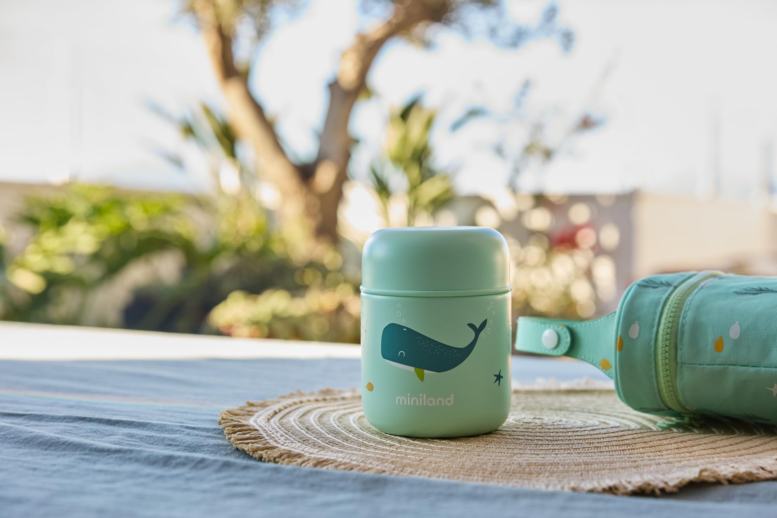 Miniland Passeggio Thermos Pappa 280 ml Whaley Acciaio Inox