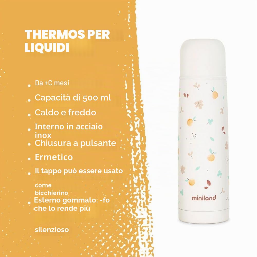 Miniland Thermy Valencia borraccia termica 500 ml acciaio