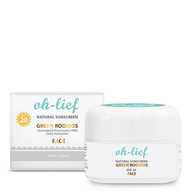 Oh-Lief Zonnebrand SPF20 crema solare viso 50 ml naturale