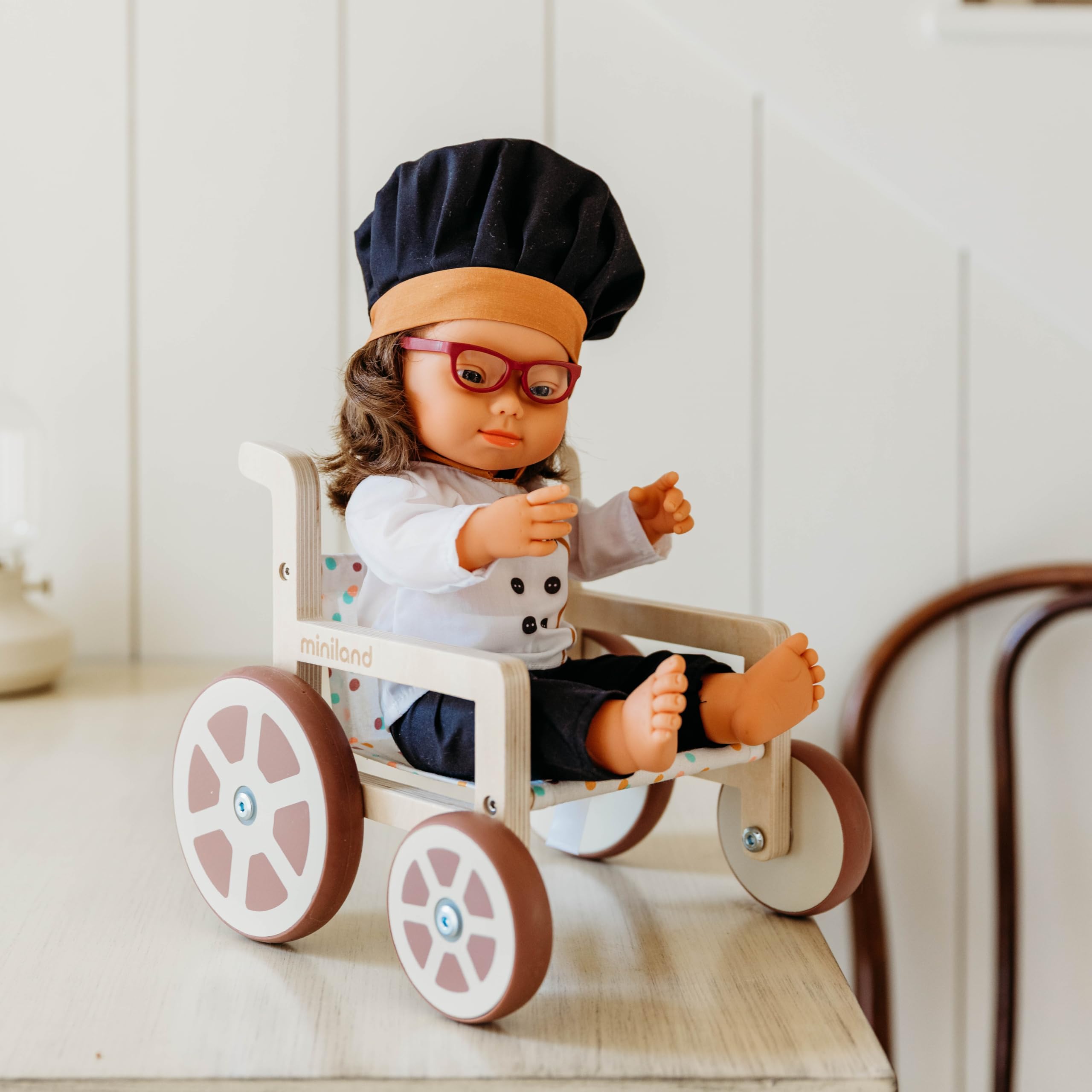 Miniland Bambole 38 cm costume cuoco gioco ruolo