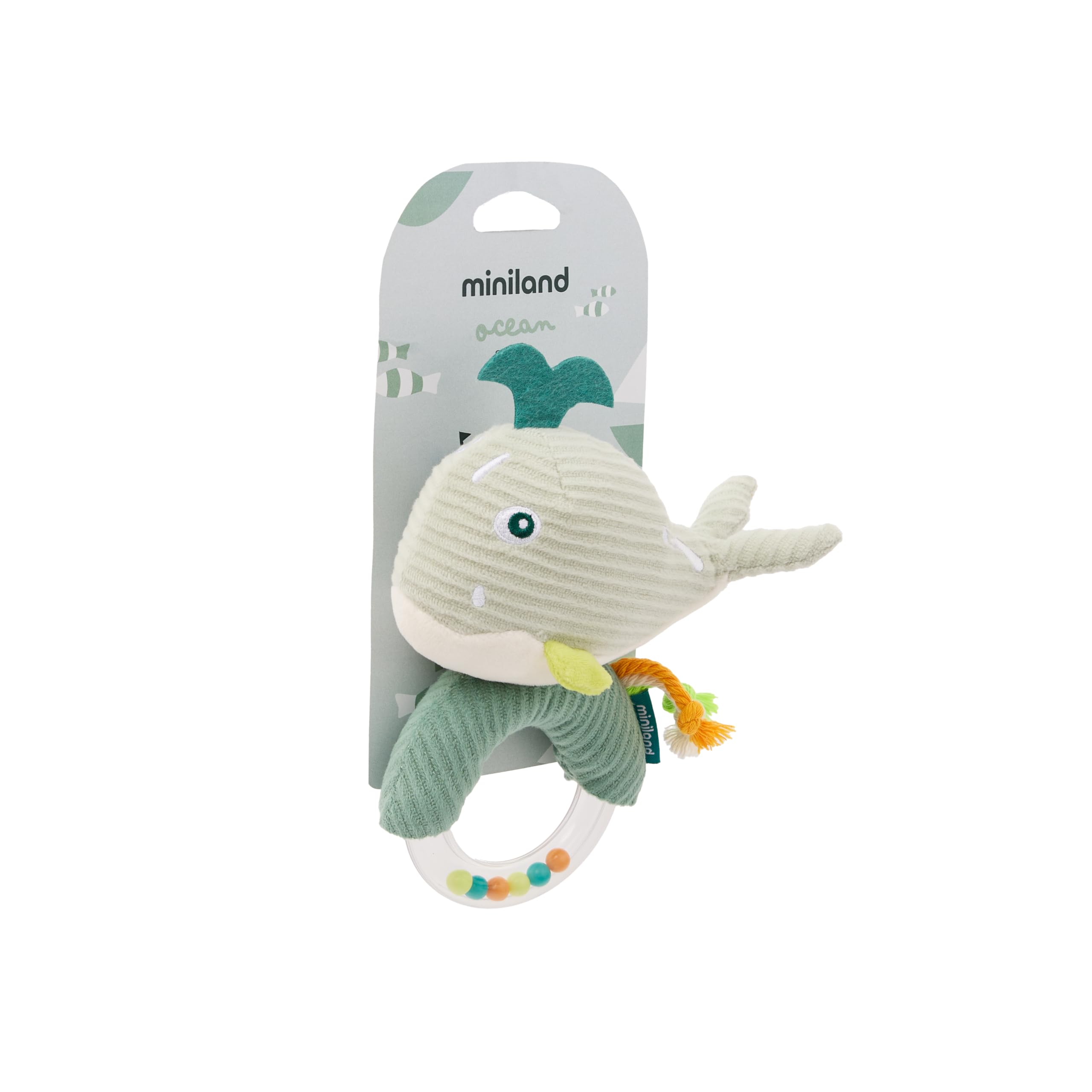 Miniland Baby Sea Sonaglio neonato balena Oceano sensoriale