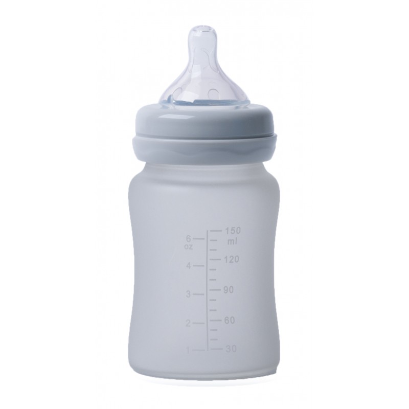 BoJungle B-Thermo biberon vetro 150 ml grigio termosensibile