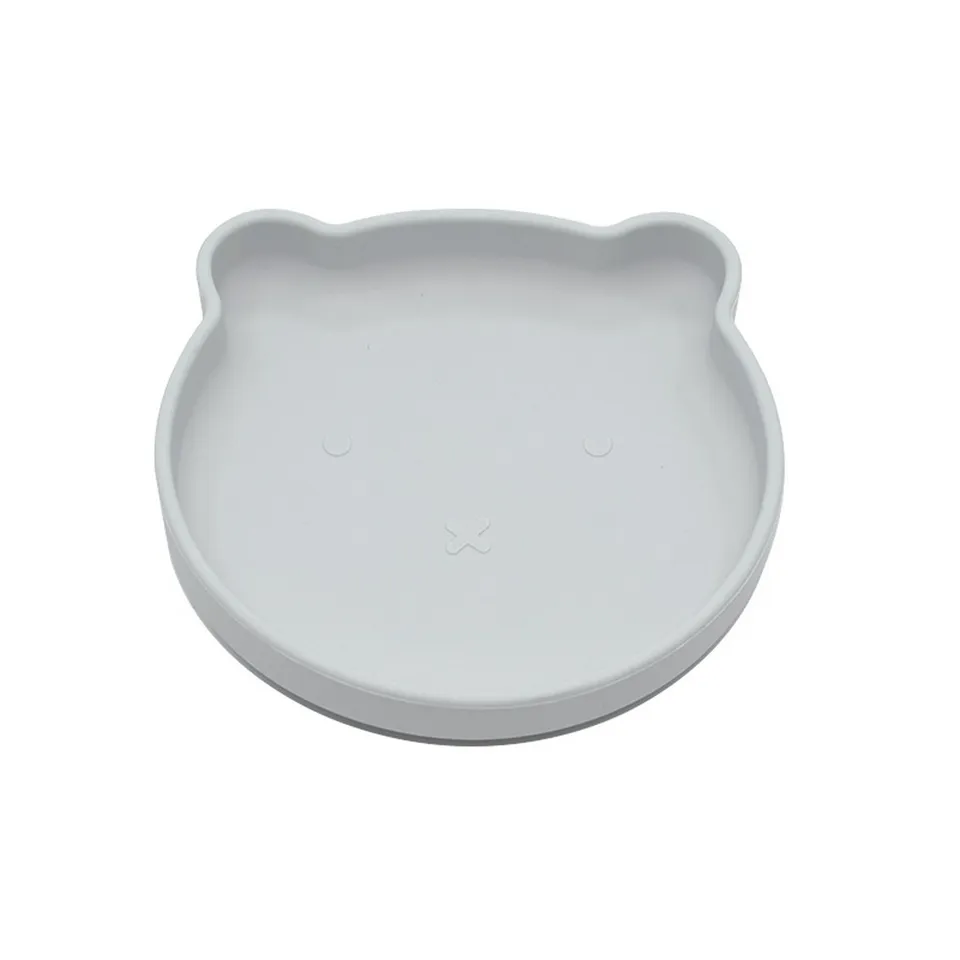 BoJungle Food Bear Grey piatto ventosa silicone orso