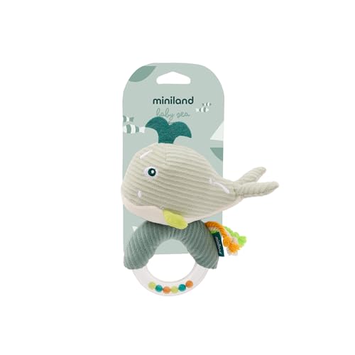 Miniland Baby Sea Sonaglio neonato balena Oceano sensoriale
