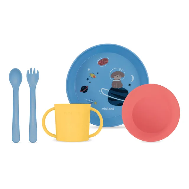 Miniland Explore set pappa blu silicone svezzamento
