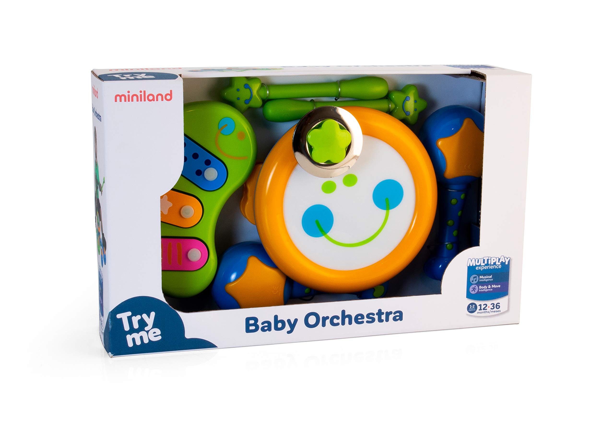 Miniland Musica set strumenti tamburo xilofono maracas