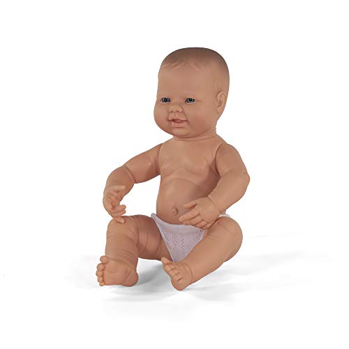 Miniland Bambole bambola neonato ragazzo europeo 40 cm