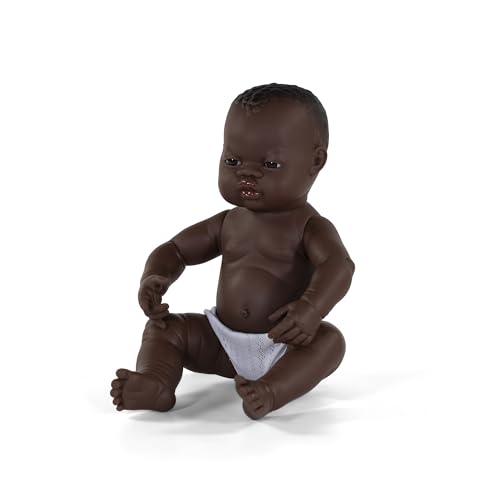Miniland Bambole Bambola Africana 40 cm Neonata Vinile