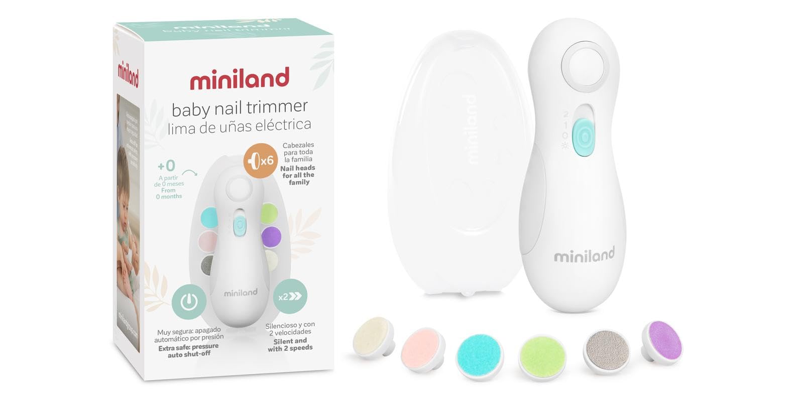 Miniland Bagno Nail Trimmer Lima Elettrica Unghie