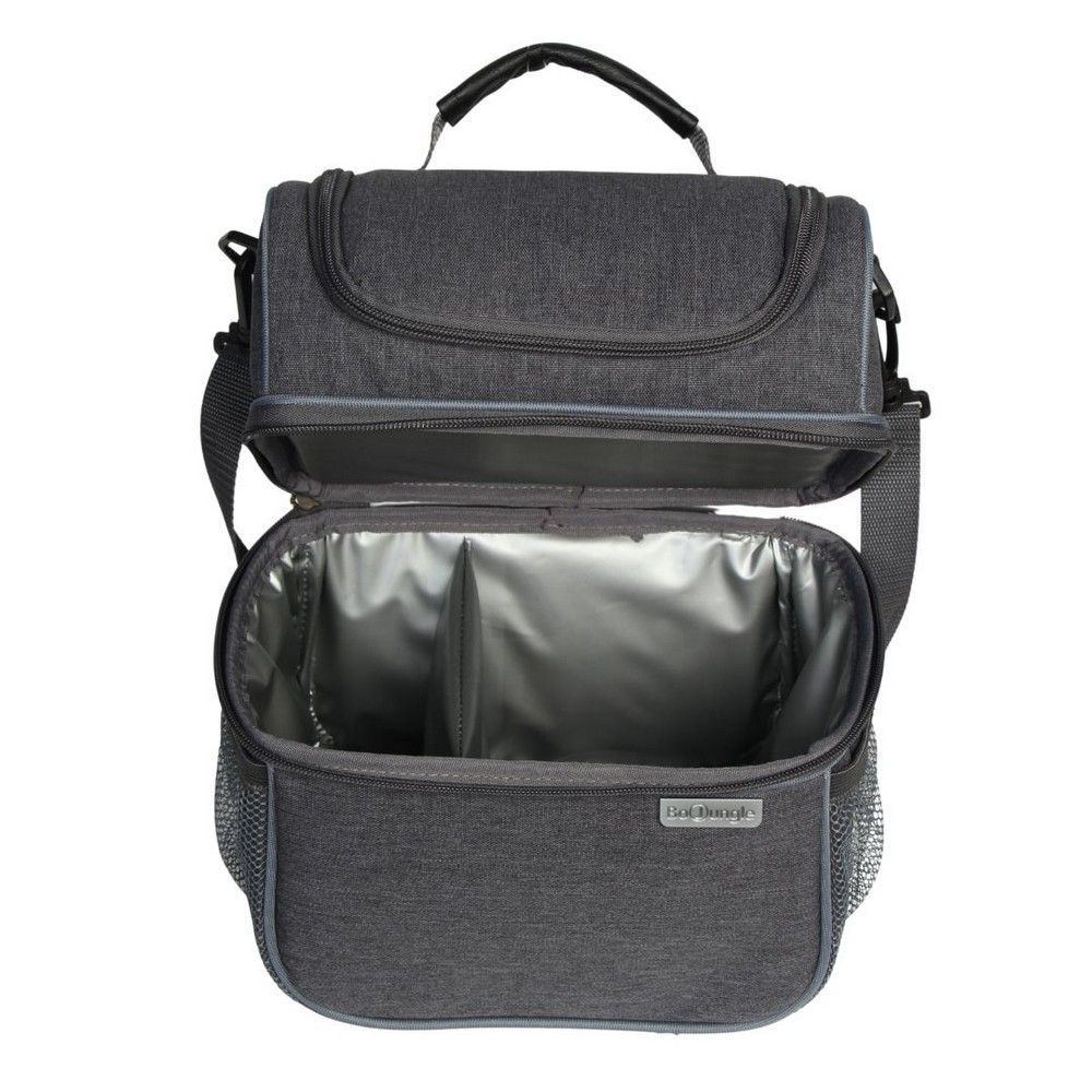 BoJungle Outdoor Organiser Tiralatte Borsa Termica Grigio Scuro