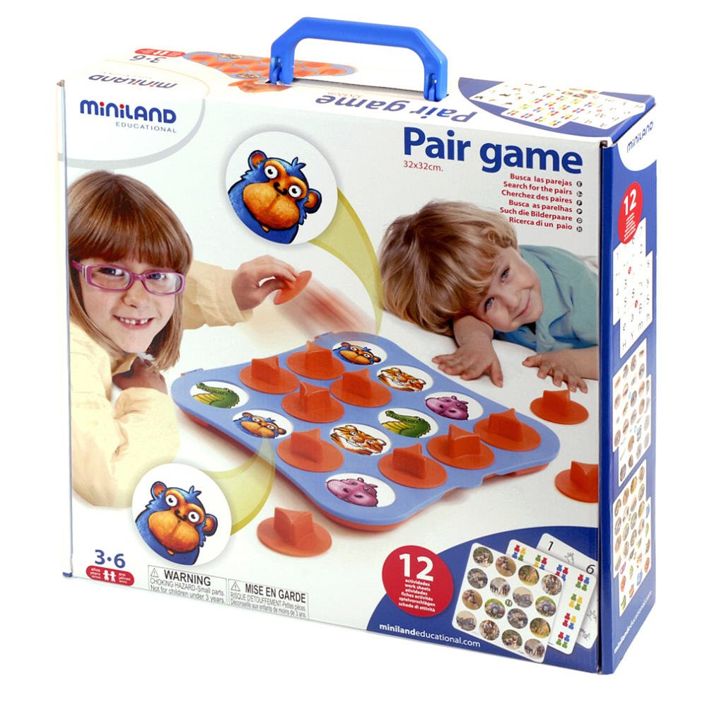 Miniland Coppia Game First Learnings Gioco Memoria 3-6 Anni