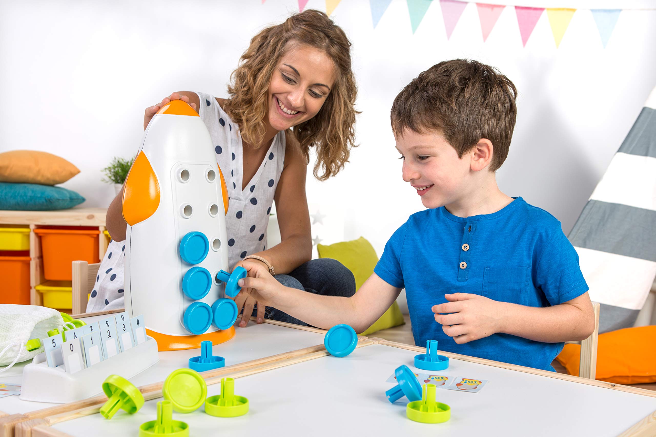 Miniland The Rocket 10 31871 gioco matematica 3-7 anni metodo ABN