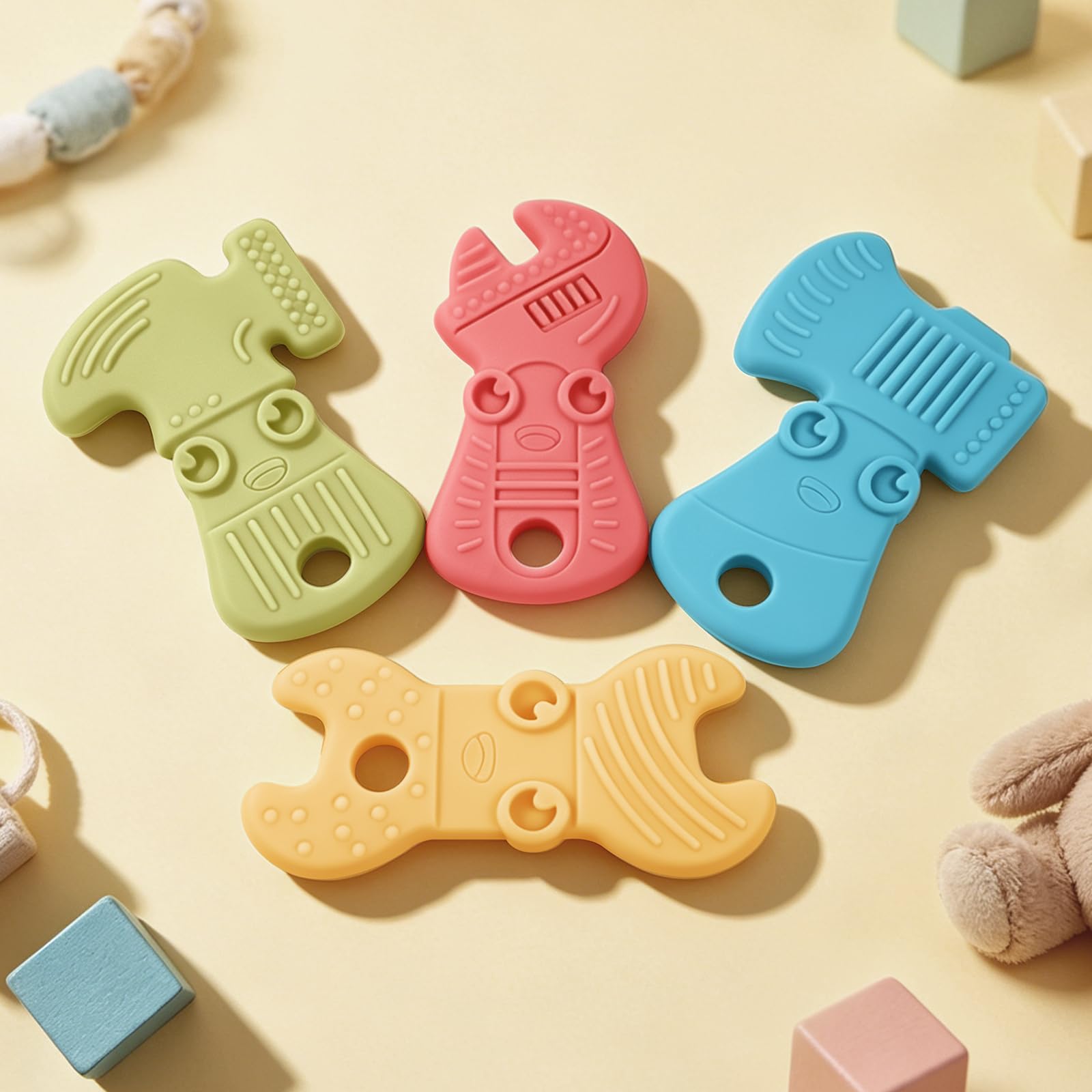 TYRY.HU Teethers massaggiagengive silicone 4 pezzi A