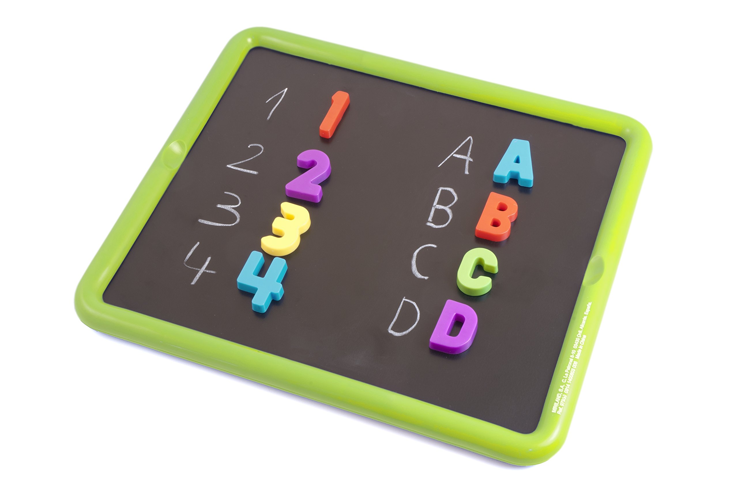 Miniland 97935 lavagna magnetica 30x26 cm lettere e numeri