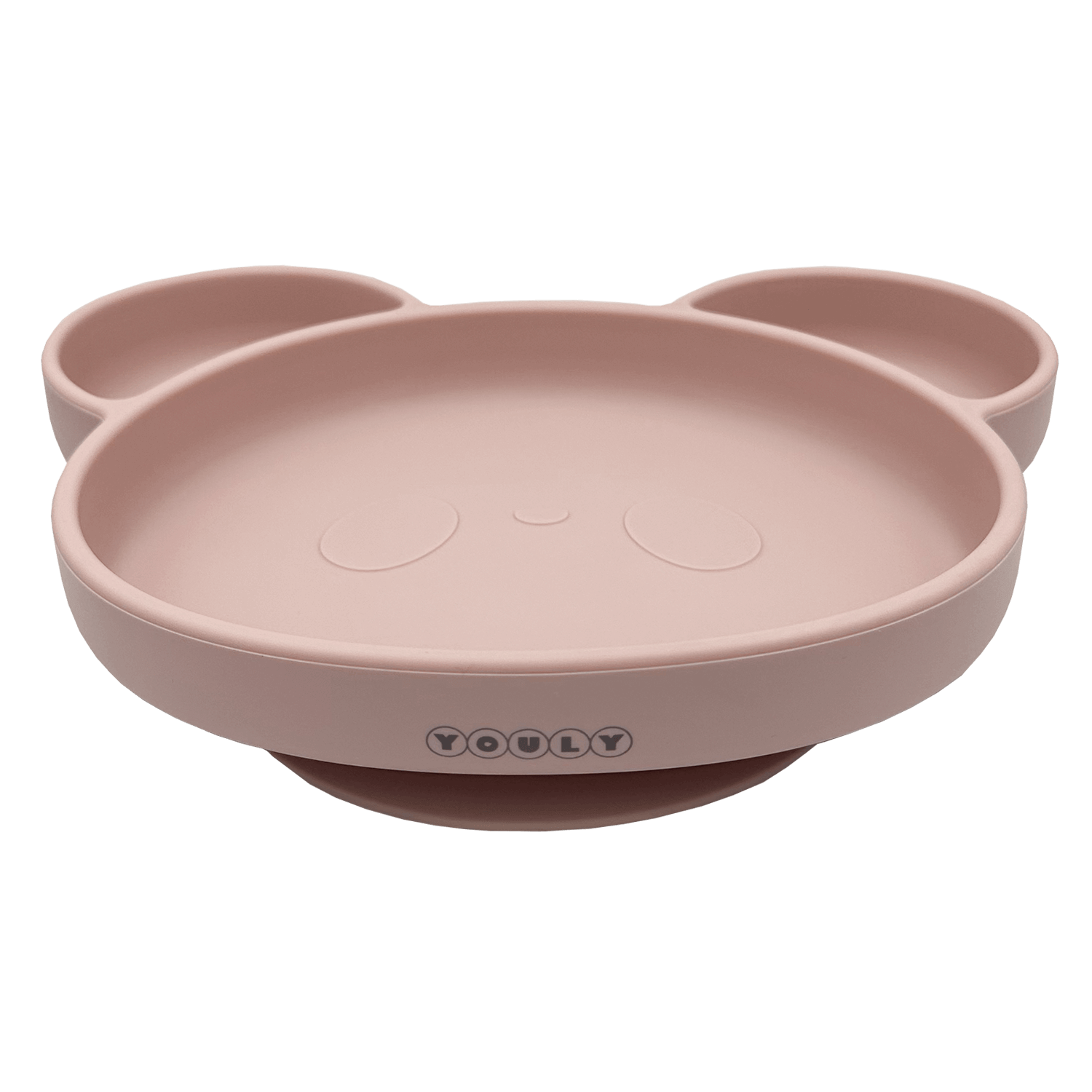Youly Beer piatto svezzamento orso rosa cipria ventosa