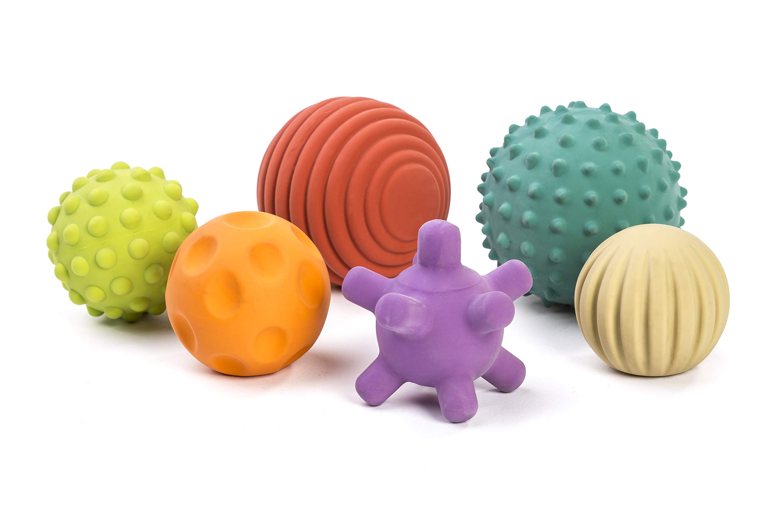 Miniland Palline Sensoriali gomma naturale presa facile