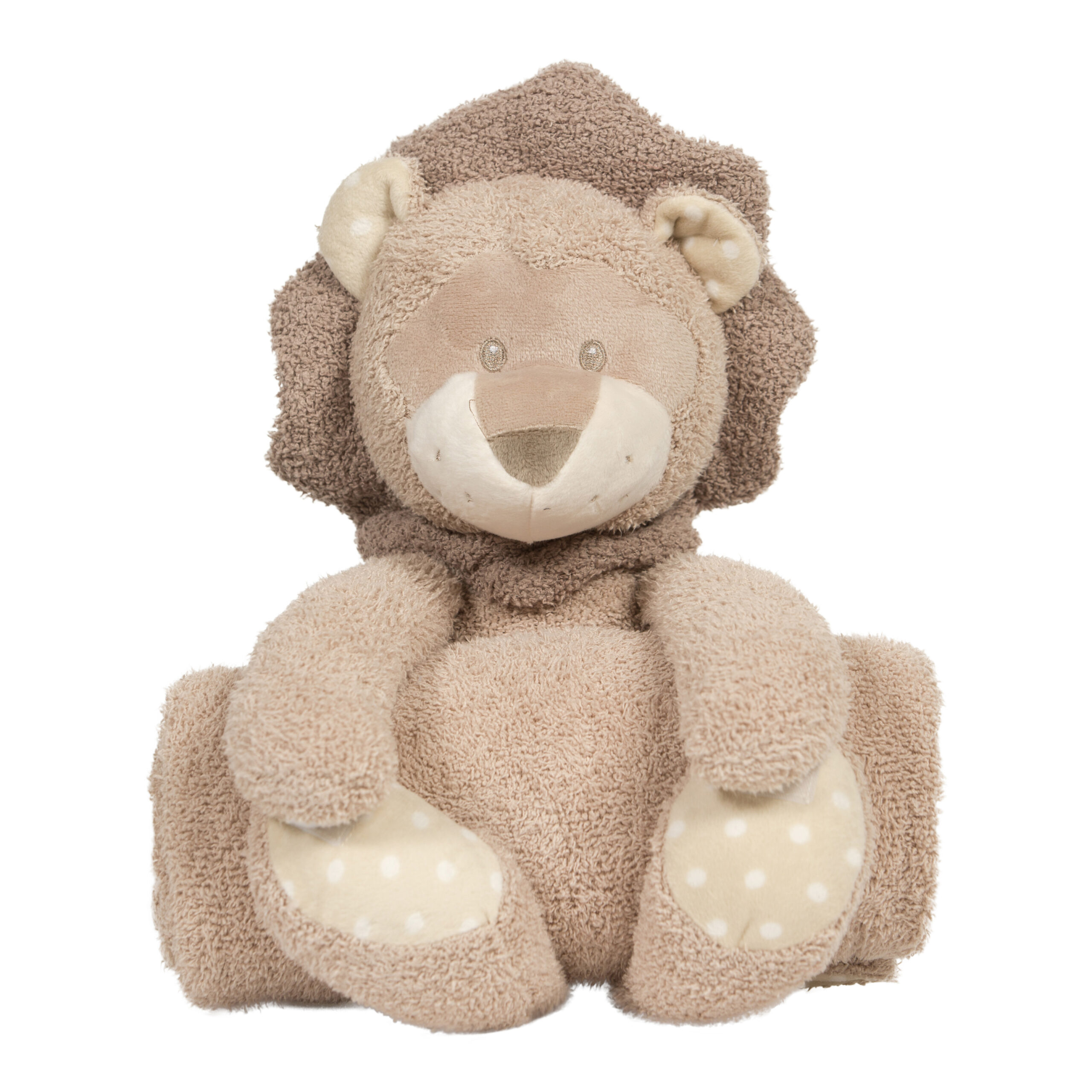 BoJungle Kenzi Peluche Leone con Coperta 75x95 cm