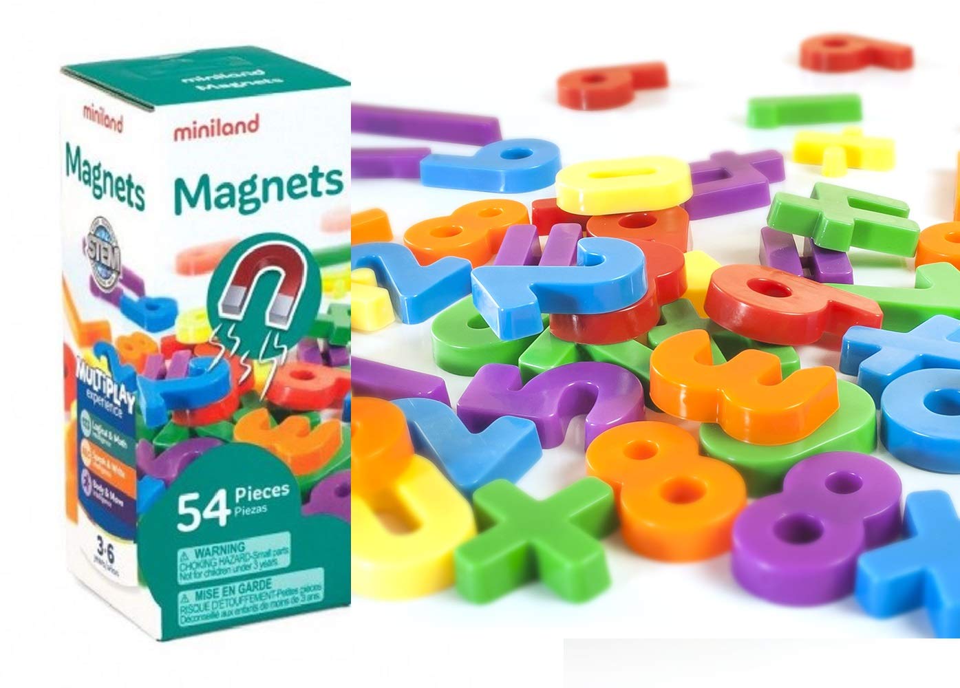 Miniland Angolo Magnetico Numeri gioco 54 pezzi 3-6 anni