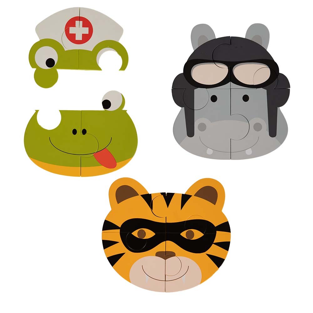 BoJungle Grooming Animal Puzzle bagnetto 3 animali