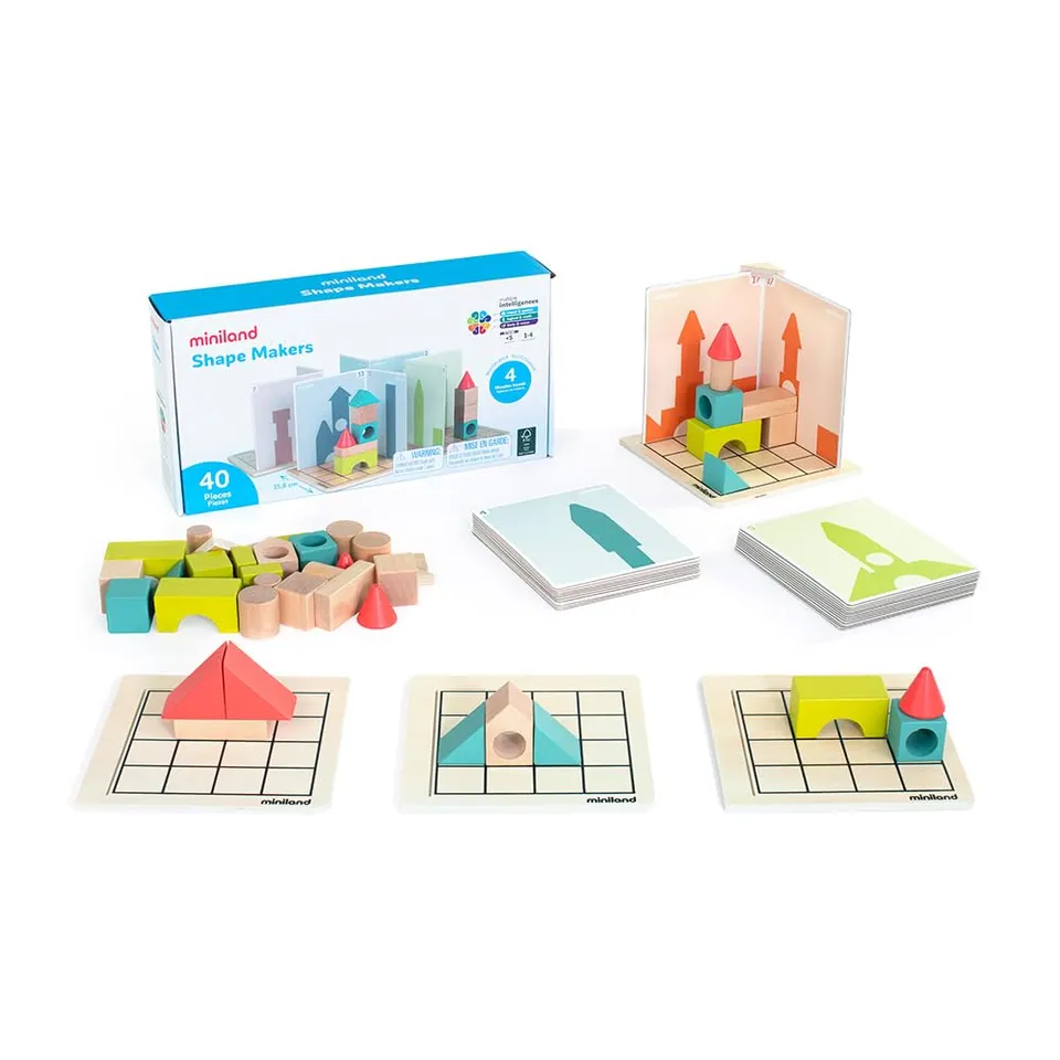 Miniland Shape Makers Gioco Legno 6 Anni+