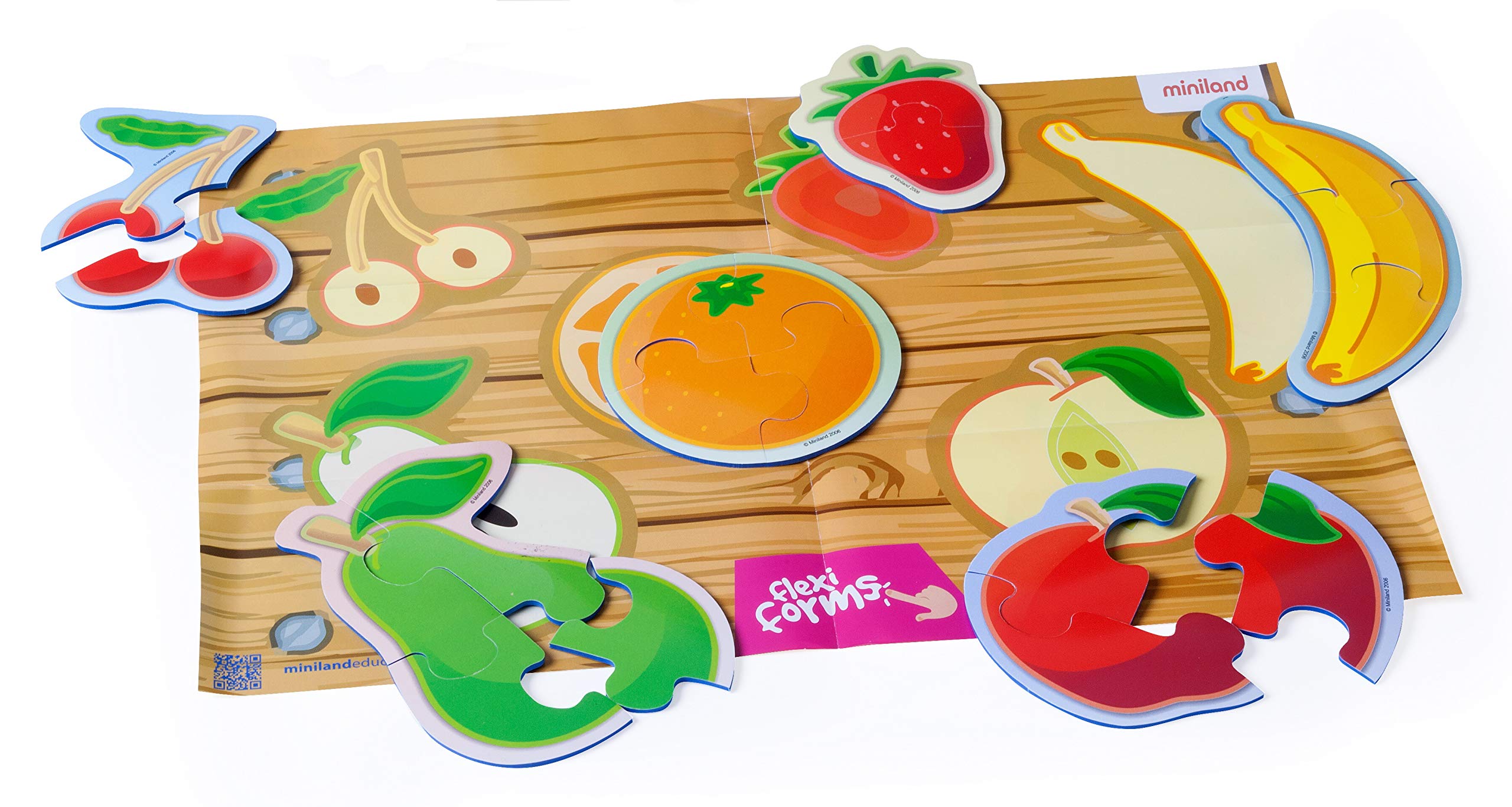Miniland Frutta Mini puzzle educativo 6 frutti Flexiland