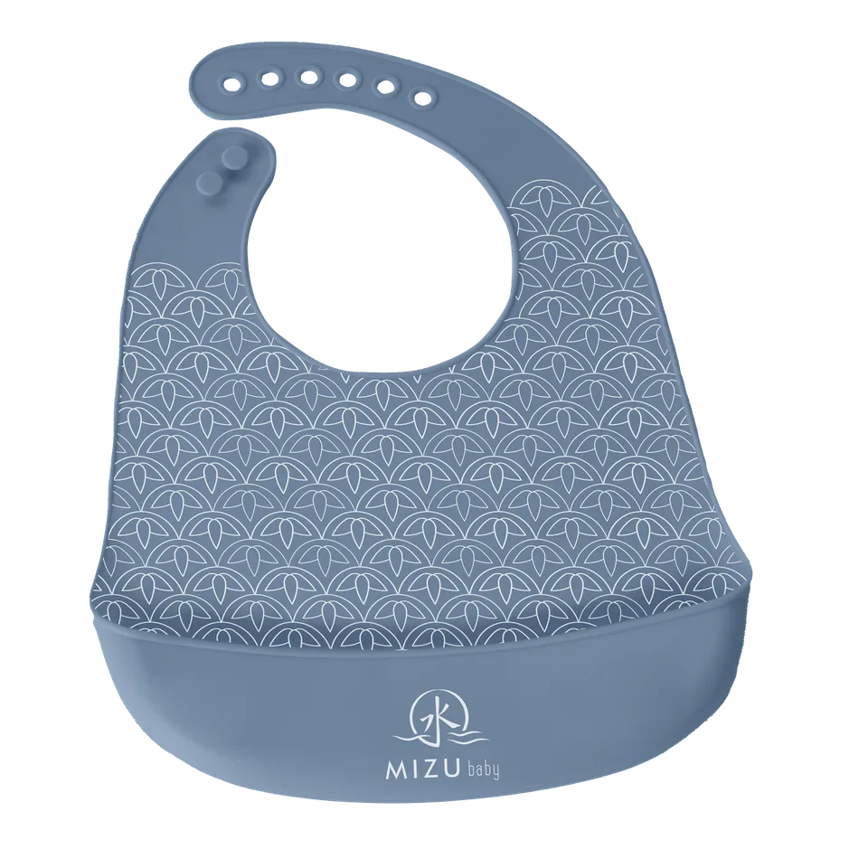Mizu Baby Taiki Bavaglino Silicone Cielo con Tasca