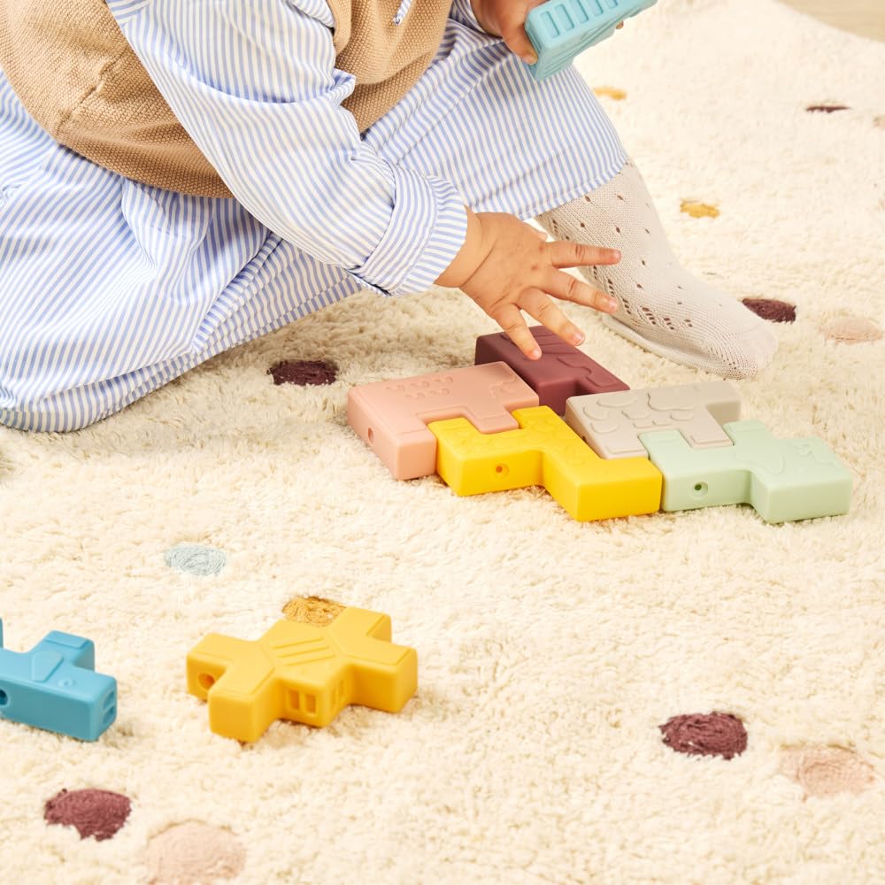 Miniland Soft Animal Blocks puzzle morbido animali 10 pezzi