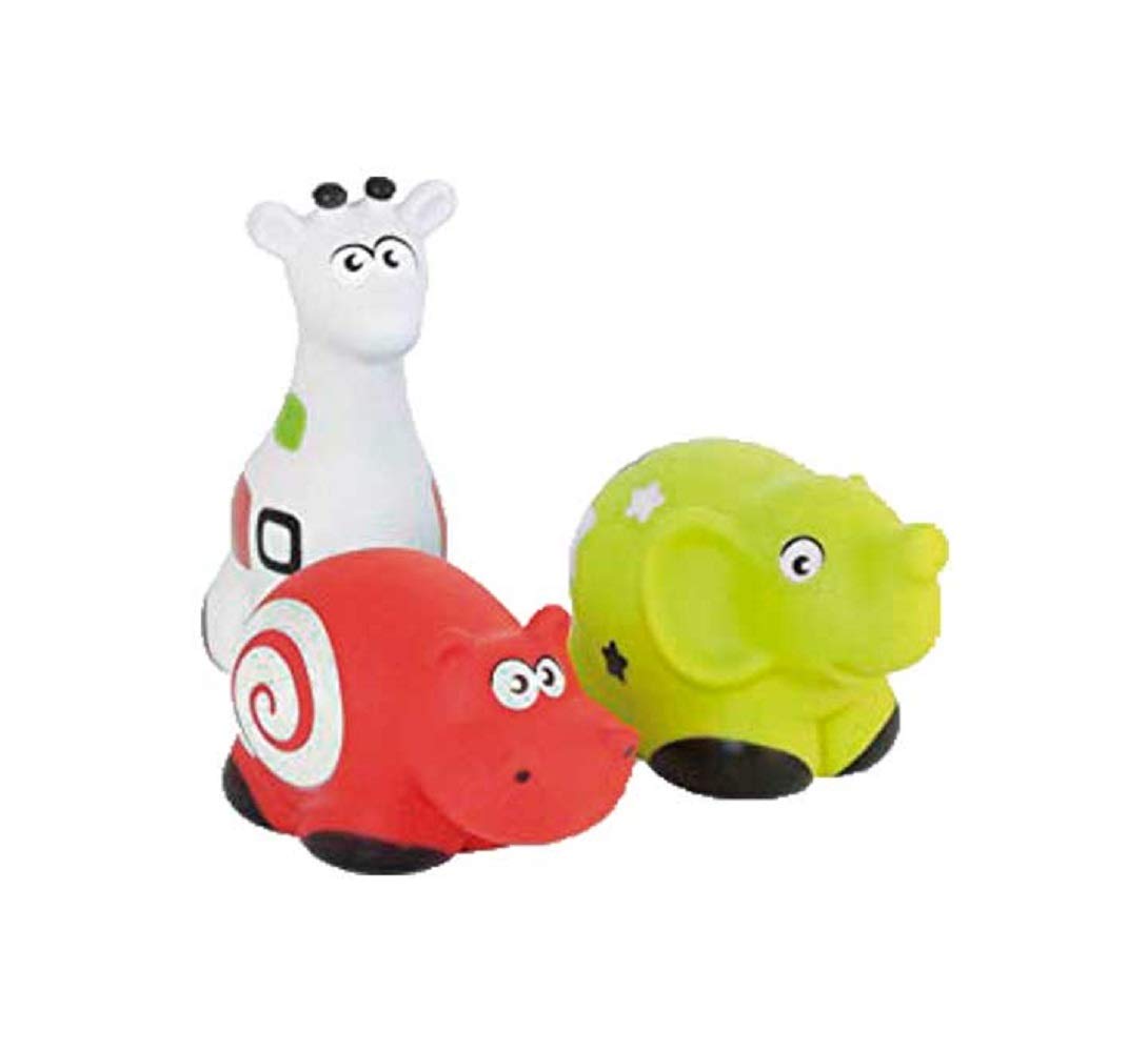 Miniland Prima infanzia Pettinos animali morbidi giraffa 3 pezzi