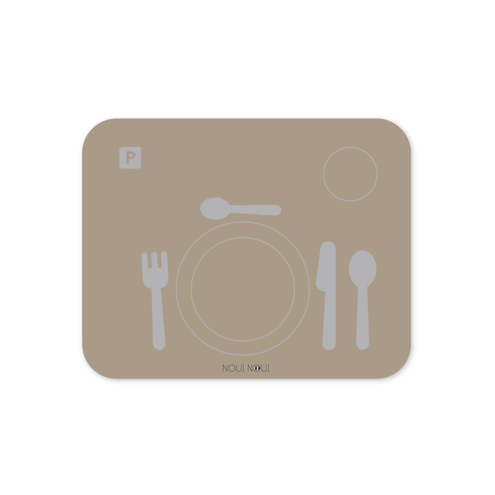 Noui Noui Learning Mats olive haze set pappa 43x34 cm