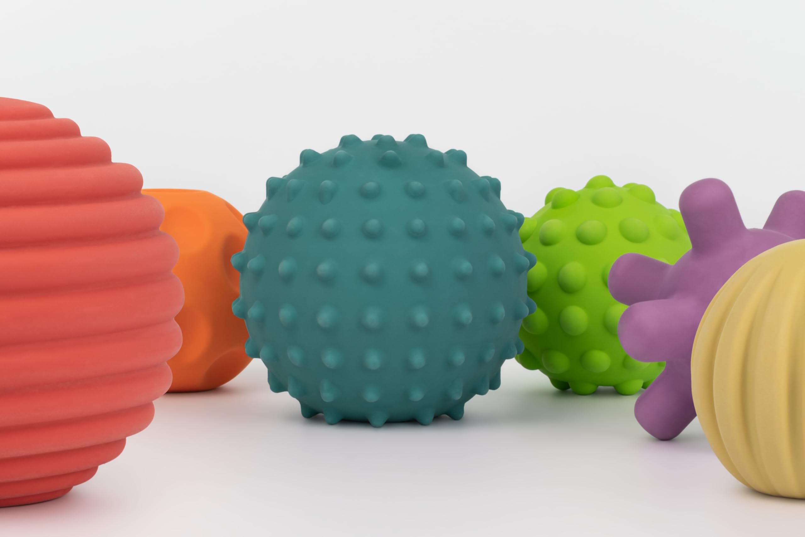 Miniland Palline Sensoriali gomma naturale presa facile