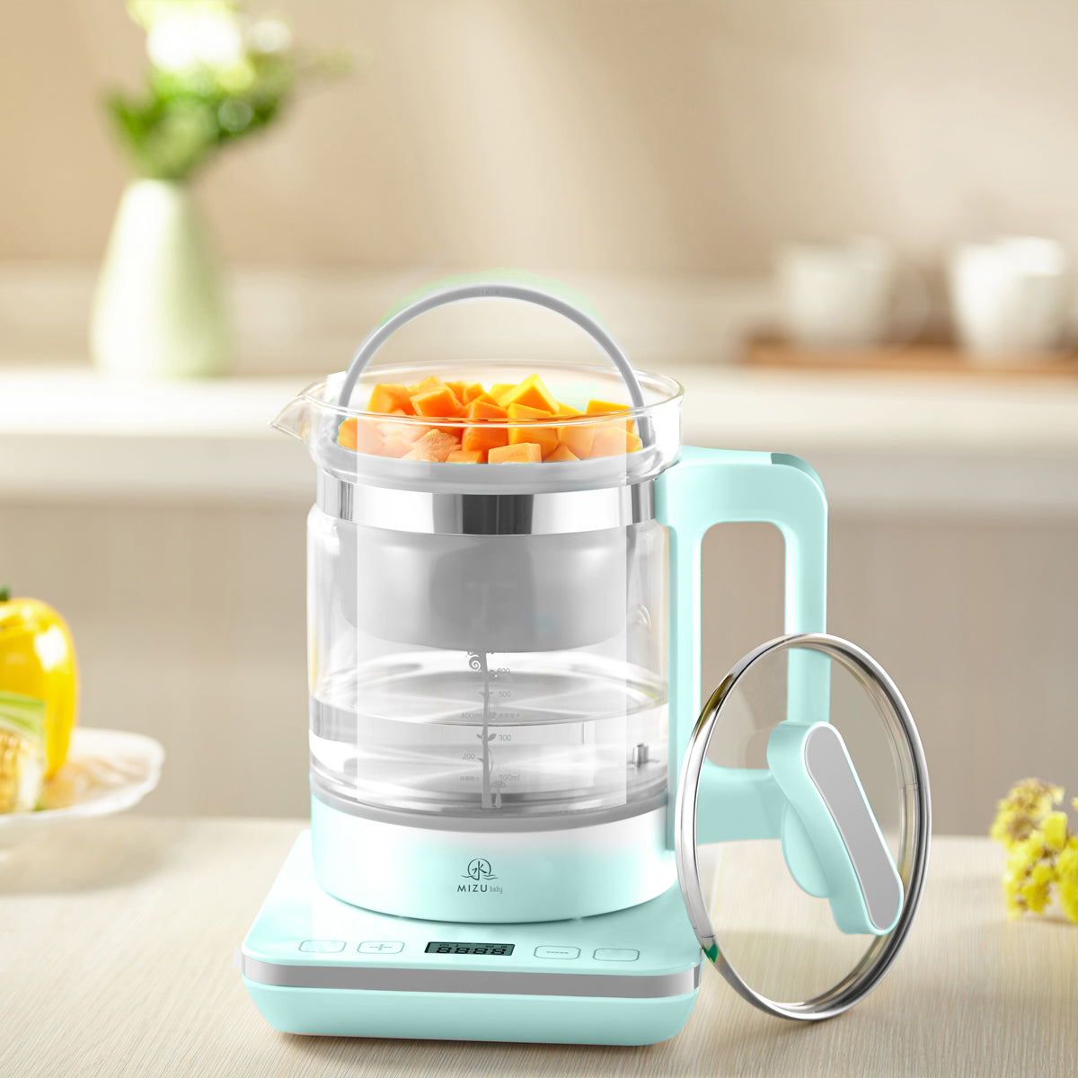 Mizu Baby Izumi Bollitore 6 in 1 Scaldabiberon Vetro