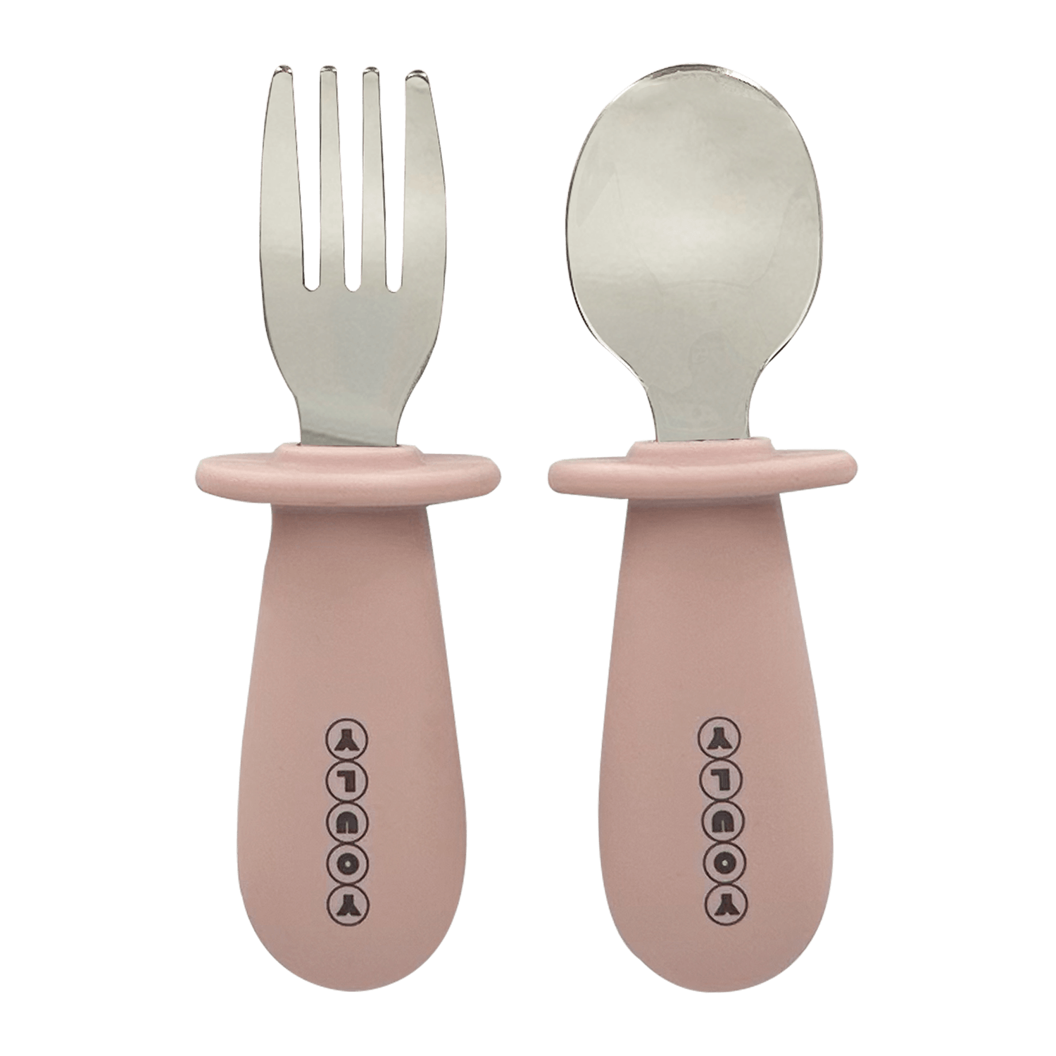 Youly Set Pappa Orso piatto ventosa rosa con posate