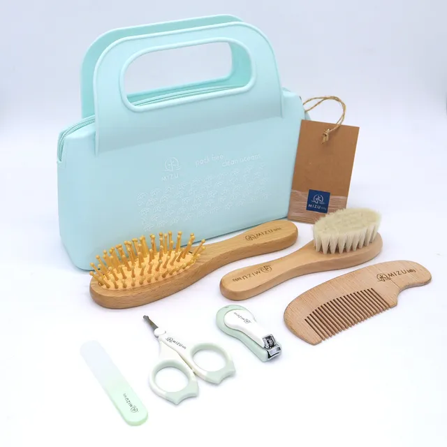Mizu Baby Mami Gift Set Verde Acqua Cura Neonato 7 Pezzi