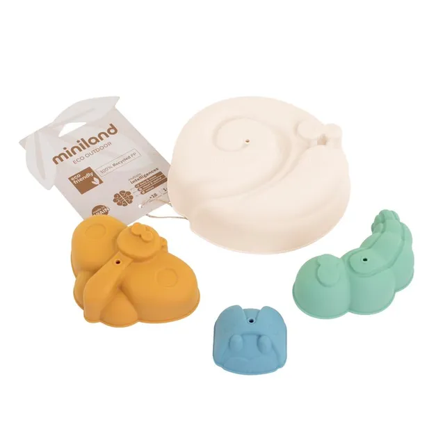 Miniland ECO Formine Sabbia Cool 4 Pezzi Mare