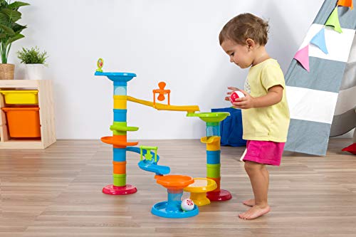 Miniland 97283 Torre Pop pista palline 27 pezzi 54 cm