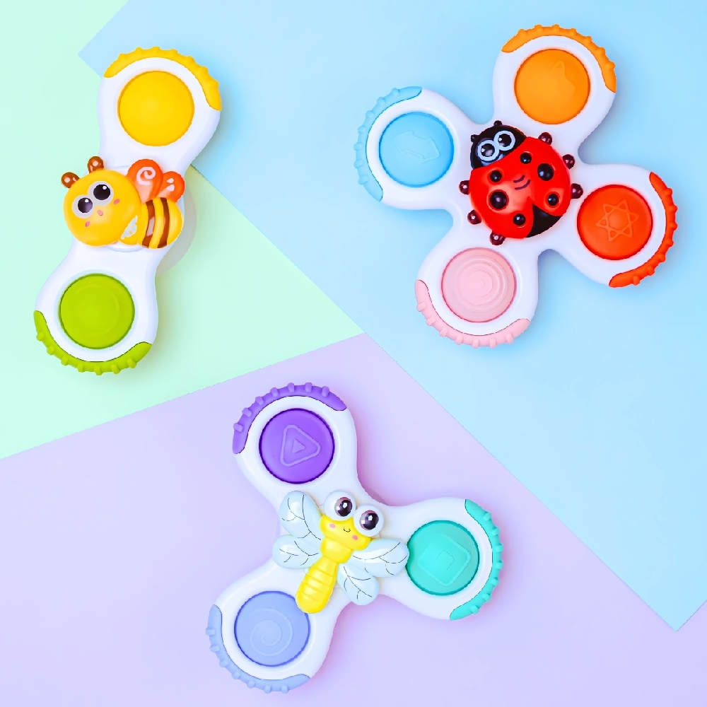 BoJungle Spinner Trottoline Ventosa Insetti Set 3 Pezzi