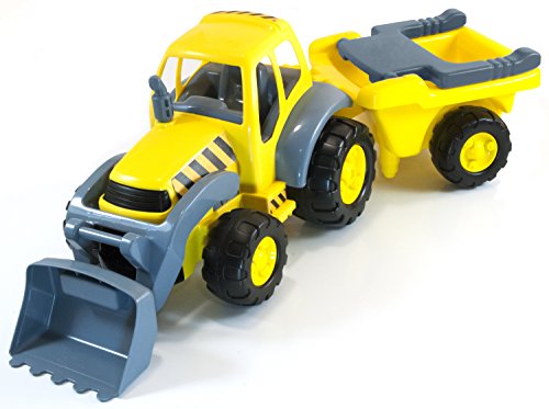 Miniland Veicoli 45153 Super Tractor trattore con rimorchio 83 cm