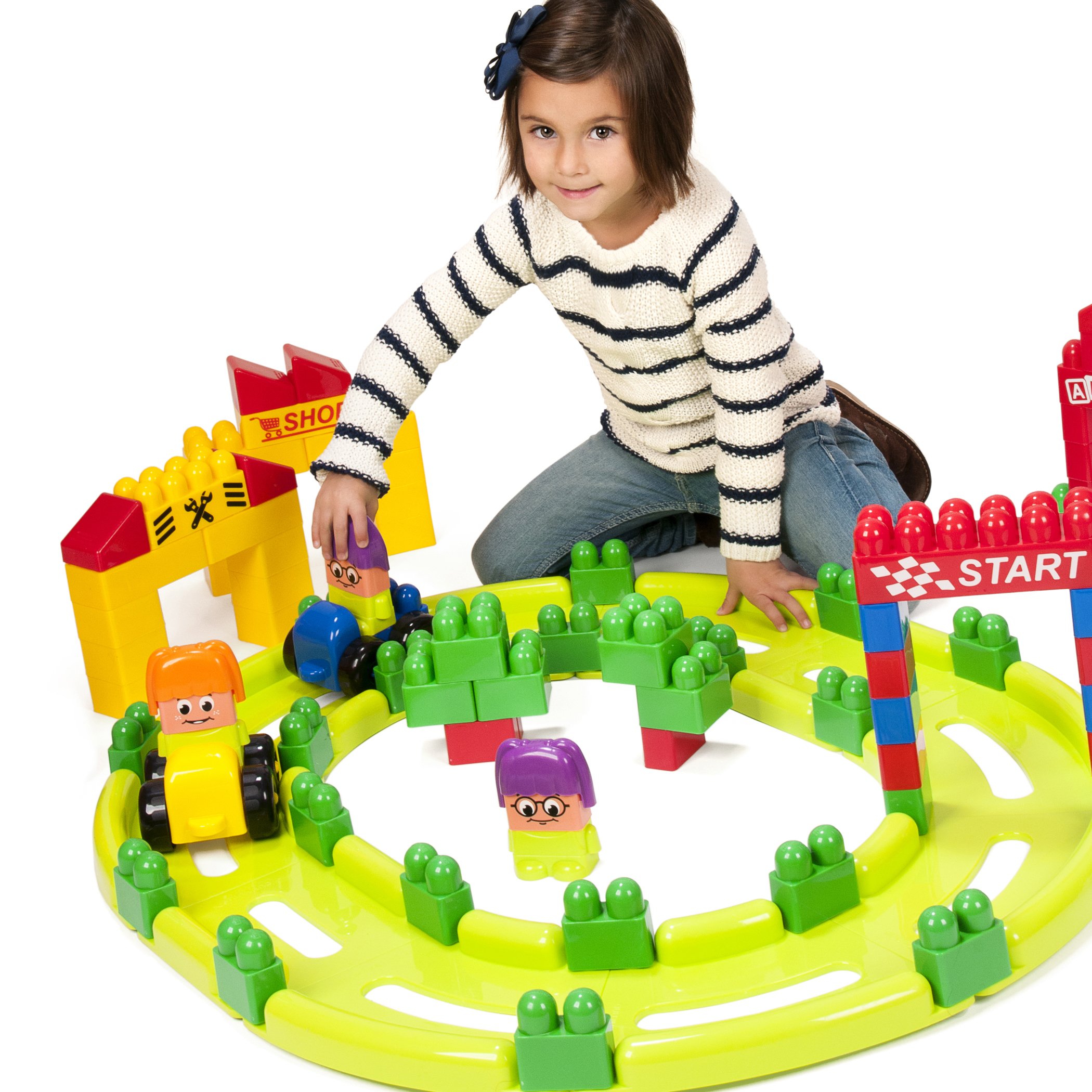 Miniland Super Blocks Racing 32345 blocchi 62 pezzi 18 mesi