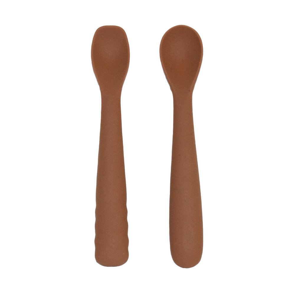 BoJungle B-Spoon Cucchiaini Svezzamento Terracotta 2 Pz Silicone