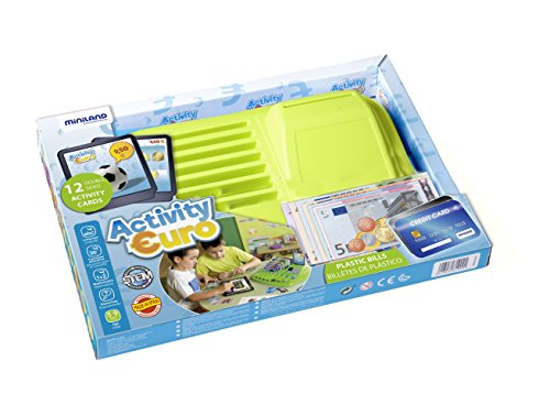 Miniland 31902 Vassoio attività euro gioco soldi 5-9 anni