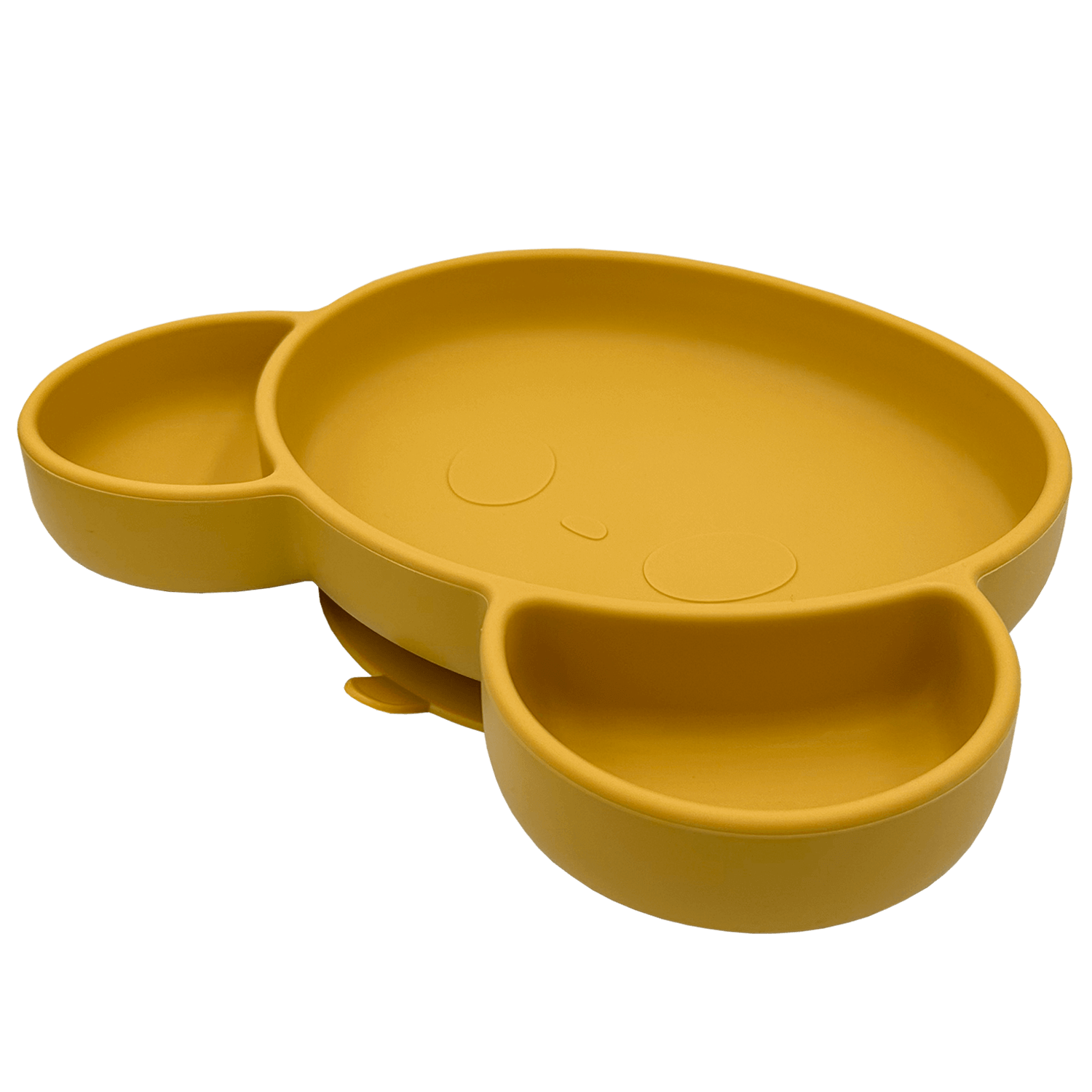 Youly Beer piatto orso giallo ocra ventosa silicone
