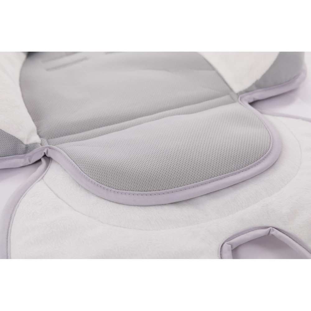 BoJungle Outdoor B-Snooze Cuscino 3 in 1 Bianco Grigio