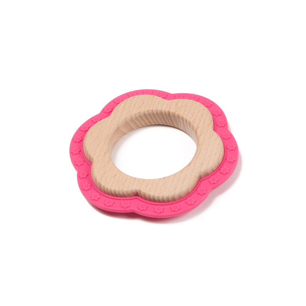 BoJungle Playtime B-Wood massaggiagengive fiore rosa