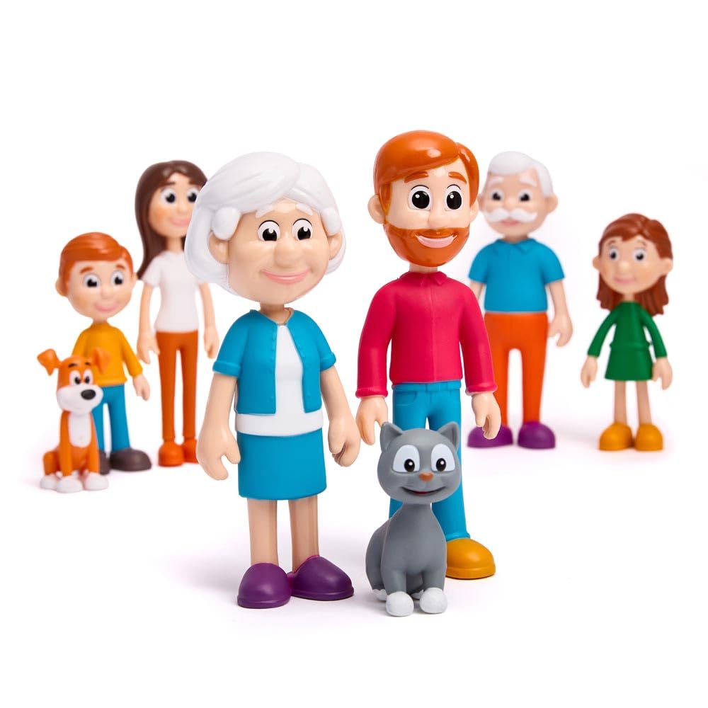 Miniland Famiglia Pelle Chiara Set 8 Figure Educative