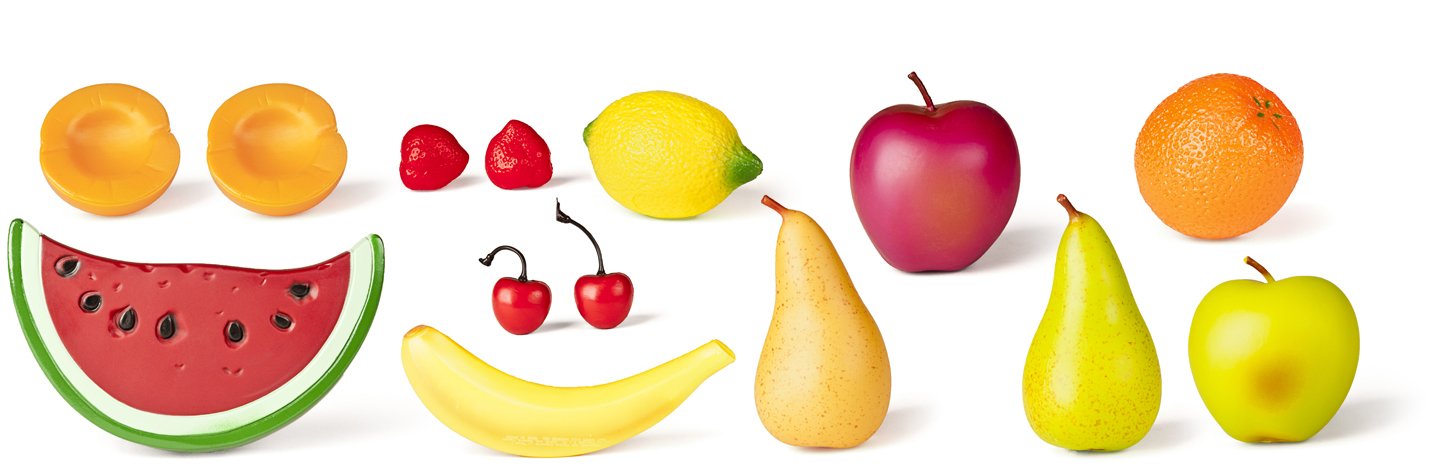 Miniland 30765 cesto frutta giocattolo 15 pezzi