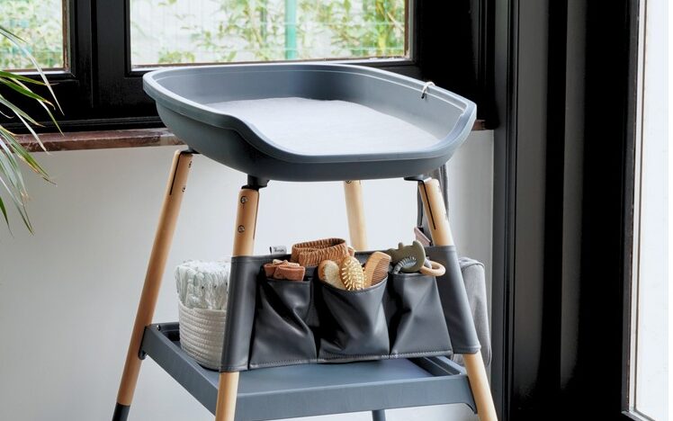BoJungle Balneo Fasciatoio Shady Grey con Contenitore